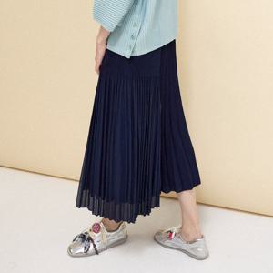[라플리] 더블 레이어드 플리츠 스커트_LPSKF125006