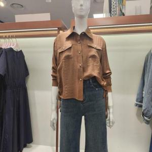 수스 HC04 단추 스트링 긴팔 셔츠 S253BSH955