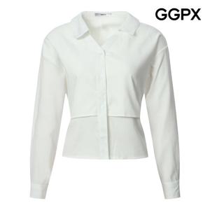 [지지피엑스]트임 카라넥 레이어드형 디테일 셔츠 GP9SH008B