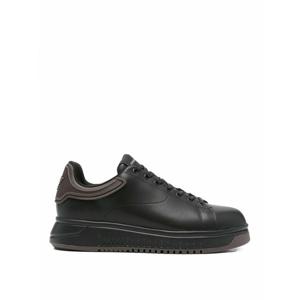 [EMPORIO ARMANI] 라프리마 남성 트레이너 레더 스니커즈 EM003663AF18212MC069 블랙 /8