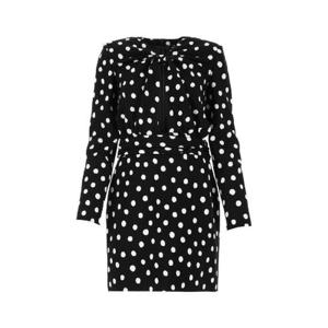 Saint Laurent 플런징 매듭 미니 드레스 648010Y355V 1095 TP948798137