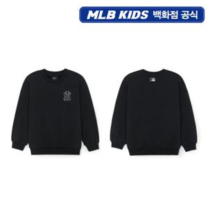 [MLB키즈] 베이직 스몰로고 맨투맨 (기모) (7AMTB1756-50BKS)