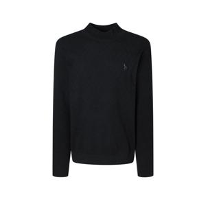 헤지스 골프 남성 24FW 스테디셀러솔리드 패턴 필드 니트 (BLACK) WPSW4D910BK