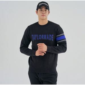 [테일러메이드]남성 로고 포인트 방풍 라운드 니트 TMSRM3221-199