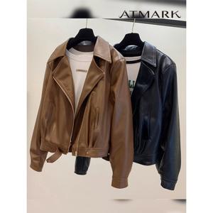[앳마크]ATMARK (77까지)시크집업레더점퍼_AA56JP004G