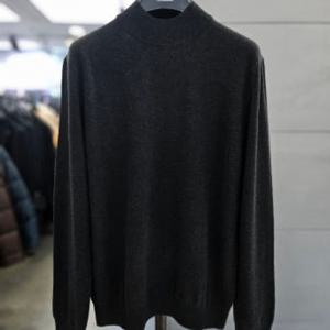 [바쏘]남자 반폴라 그린 울 캐시미어 혼방 모크넥 니트 WSAFZ4WN