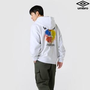 [엄브로] 기모 로즈 그래픽 후드 티셔츠 UQ421CHDO3_WMG0