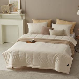 [나이스필]하울 호주산양모100 워싱고밀도면 무봉재 차렵이불S