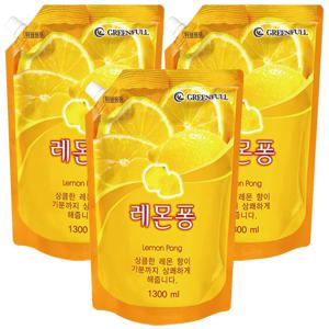 레몬퐁 주방세제1300ml×3개