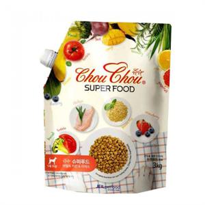 [친절한도그씨]슈슈 슈퍼푸드 어덜트 치킨 3kg  애견사료 강..