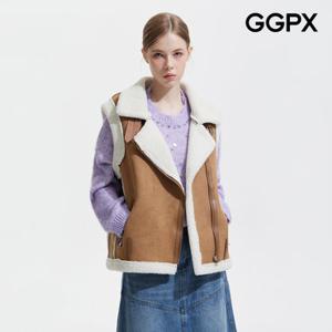 [백화점]GGPX  벨티드 무스탕 베스트 (GPAVT001F)