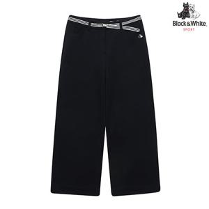 [블랙앤화이트] 여성 쿠션지 와이드핏 8부 팬츠 5013LZWP_NAVY