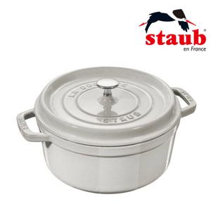 [스타우브] 원형 꼬꼬떼 18cm 화이트 ST1018107