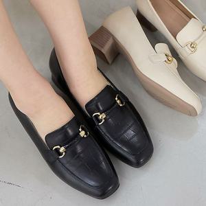 [더힐]장식 여성여자 구두 로퍼 미들 펌프스 정장화 5cm smp250