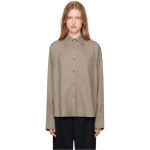 25 FW 까르뱅 여성 토프 포플린 셔츠 242319F109001