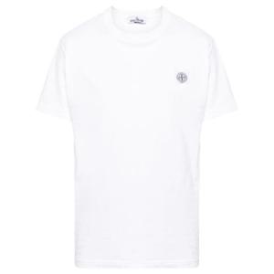 스톤 아일랜드 반팔 티셔츠 801523757A0001 White