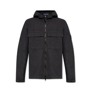 스톤 아일랜드 가죽 자켓 8015106WNV0120 Free Navy Blue