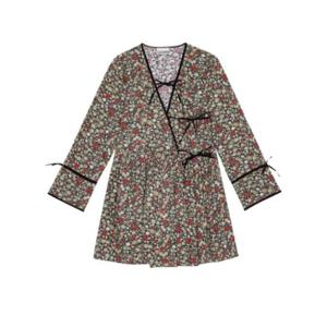 가니 미디 원피스 F9715052 Free Black Sand