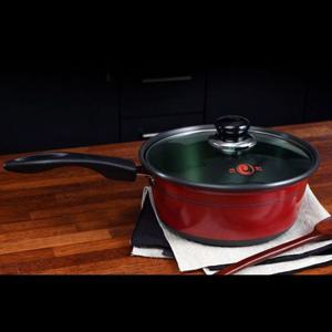선학 라면 냄비 찌개 편수 냄비 레드 블랙 22cm