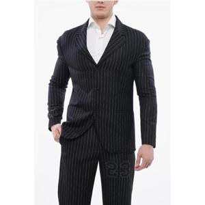 오프화이트 수트 자켓 OMEN097S24 FAB003 4700 Blue