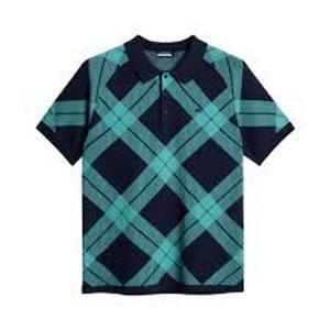 제이린드버그 반팔 티셔츠 GMKW13121W104 GLENMUIR TARTAN TEAL