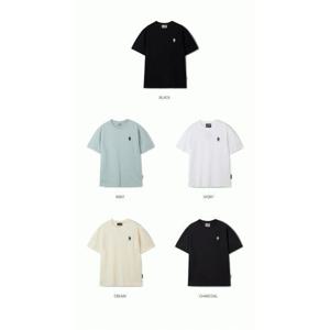 [후아유] 공용 스티브 반팔 티셔츠/ Steve Short Sleeve T-shirt(Loose Fit) WHRAF2311U