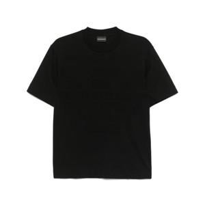 엠포리오 아르마니 남성 블랙 반팔 티셔츠 EM000943 AF10762FC158