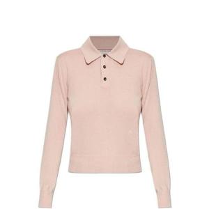 BOTTEGA VENETA 로고 자수 캐시미어 폴로셔츠 1979083