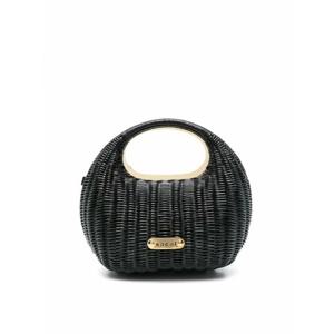 [SACAI] 여성 크로스 바디 백 Rattan 라운드 S12302001 블랙 /8