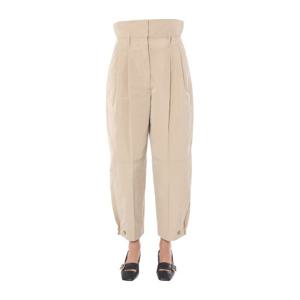 지방시 하이웨이스트 플리츠 프론트 테이퍼드 팬츠 BW50CN12PY