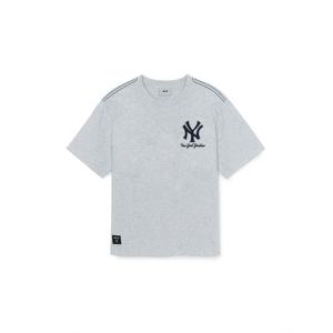 [MLB키즈 공식] 스트릿 베이직 스몰로고 티셔츠 NY (L.Melange Grey) 7ATSB3553-5
