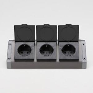 BIS 빌트인 가구 코너 콘센트 블랙커버 BIB-003 다 자재