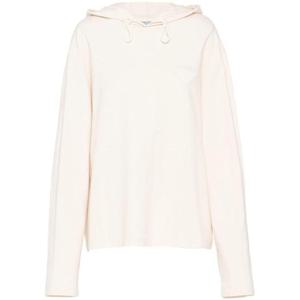프라다 후드 티셔츠 134691 14LYF0018 Light pink