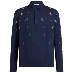 25 FW 에트로 크리스털 디테일 미니 페이즐리 폴로 셔츠 MRKF0028AR311 TP438546958