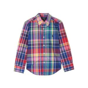 주니어 폴로 랄프로렌 셔츠 323918249012 6474BA RED ROYAL MULT