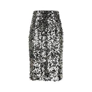 돌체앤가바나 스팽글 미디 스커트 F4C1LTFLSJ8 S0998ARGENTO TP934664558