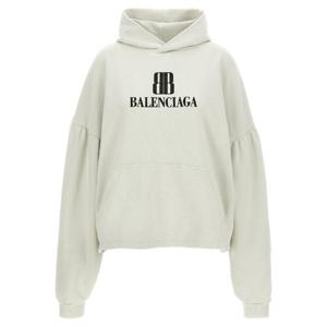 BALENCIAGA Cropped logo hoodie 818433TSVO39012