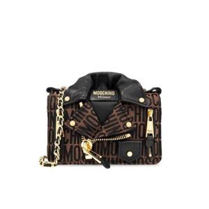 Moschino 로고 프린트 체인 바이커 크로스바디 백 2326MA74218268 2103 TP943978608