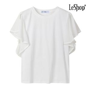 [르샵]소매 퍼프 프릴 반팔 티셔츠 (BP6TS044A)