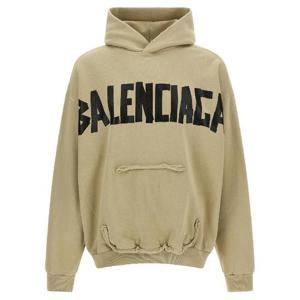 BALENCIAGA Ripped Pocket Tape Type hoodie 744441TSV869501