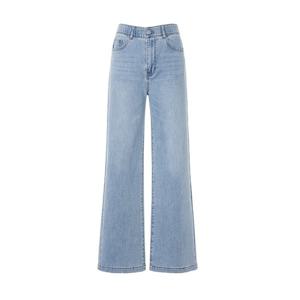 숲  (SB4DP32) 세미 와이드 데님 팬츠