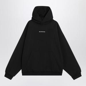 발렌시아가 후드 티셔츠 767877TRVJ3 Black