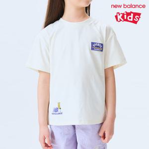 [뉴발란스]뉴발란스 키즈 서핑일러스트 반팔티셔츠 NK9EE2704U-3