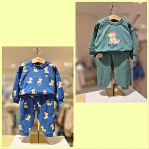 블루독베이비 10 25FW 도기루즈핏스웨트셔츠팬츠세트 2종텍1 (145A143340201)
