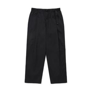 M 커버낫팬츠 CQK CO2401PT13-BK 우븐 세미와이드 버클 팬츠 블랙