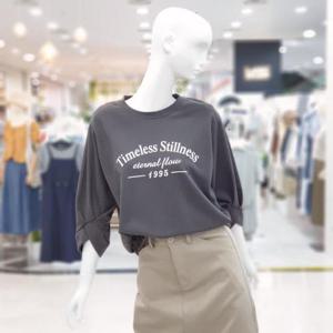 abfz sh06 루즈 소매 포인트 티셔츠 SLBHZ3K39I