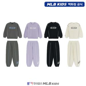 [MLB키즈US] (7AS2B0454) 스트릿 베이직 컬러 스티치 맨투맨세트 아동맨투맨세트 키즈맨투맨세트