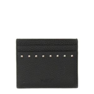 VALENTINO GARAVANI GARNET CALFSKIN ROCKSTUD CARD HOLDER 6Y2P0V18PDX0NO