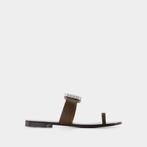 쥬세페자노티 뮬 슬리퍼 E500021002 BROWN