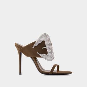 쥬세페자노티 뮬 슬리퍼 I400040005 BROWN